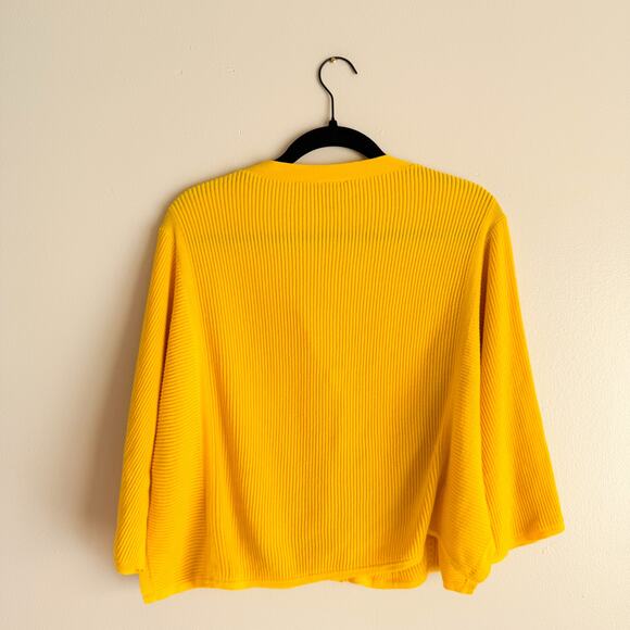 Cabi Yellow Sunny Snap Front Knit Cardigan Sweater - Small - Picture 7 of 8